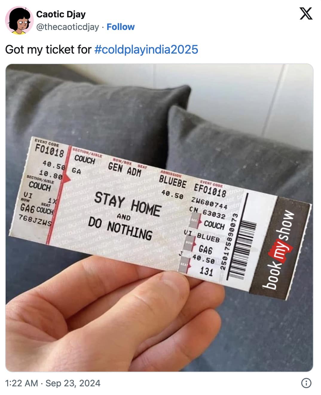 coldplay ticket memes, concert ticket memes, Coldplay 2025 tour memes, Ticketmaster memes, ticketing woes, Coldplay concert struggles, booking system memes, online ticket fails, fan frustration memes, concert disaster jokes