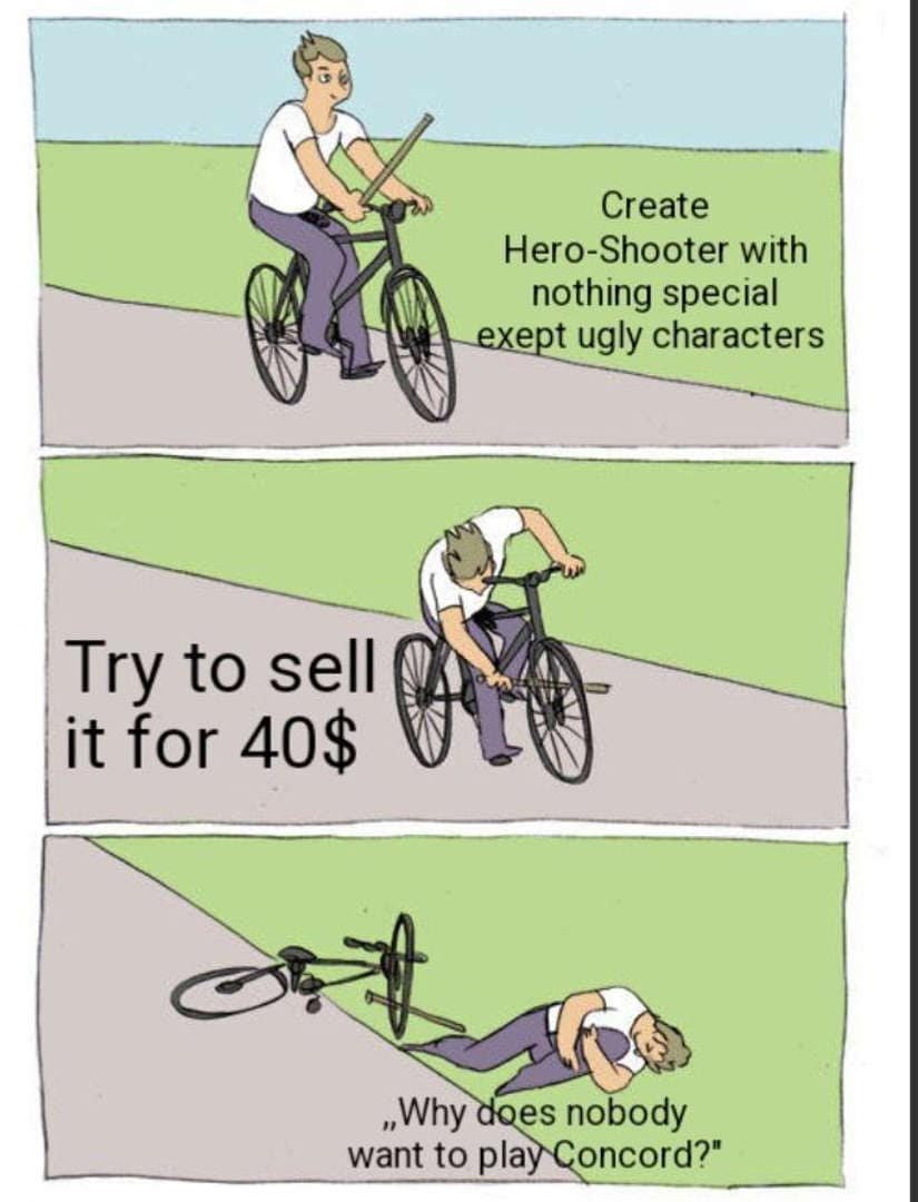 concord memes, concord game memes, concord flop, video game flop memes, gaming fails