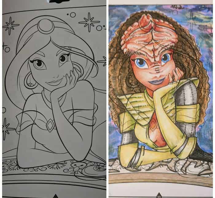 corrupted coloring books, adult coloring book humor, dark humor coloring books, funny coloring book edits