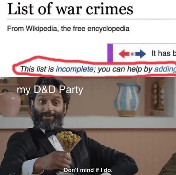 dnd memes, d&d memes, funny d&d memes, Dungeons & dragons memes