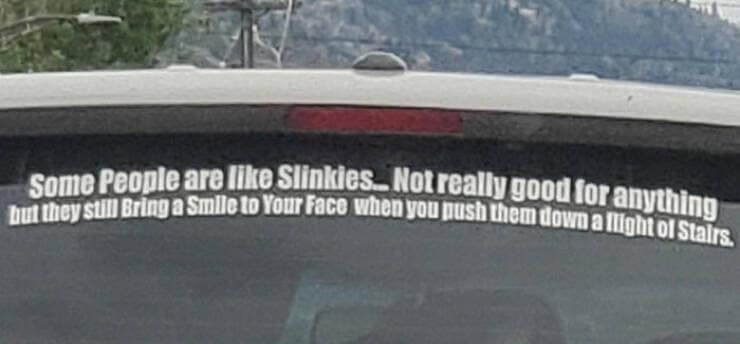 funny bumper stickers, hilarious bumper stickers, ridiculous bumper stickers, witty bumper stickers