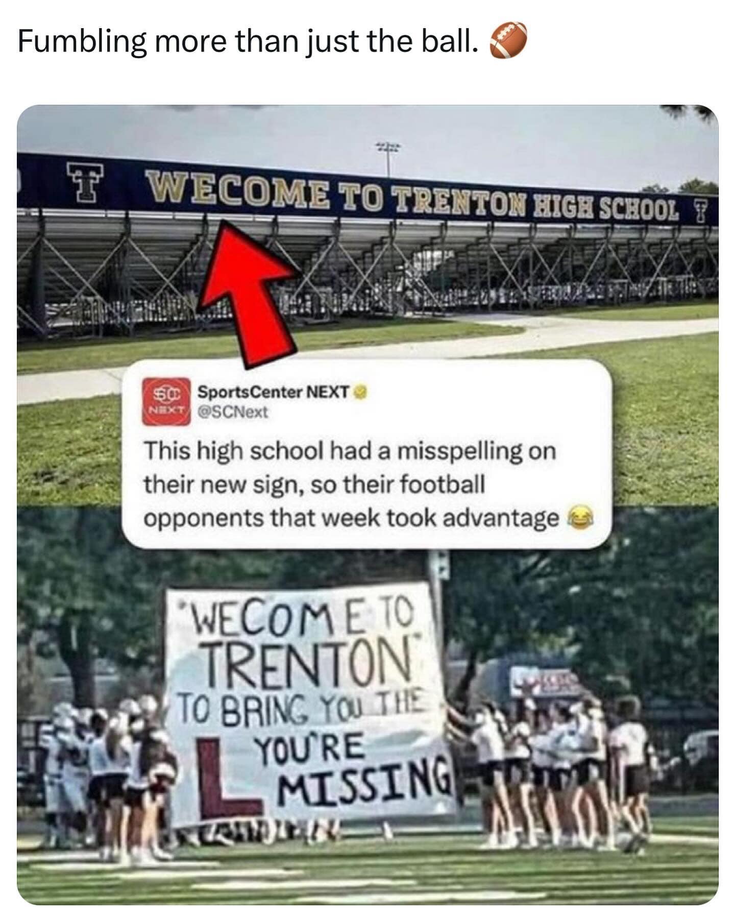 Fumbling more than just the ball.