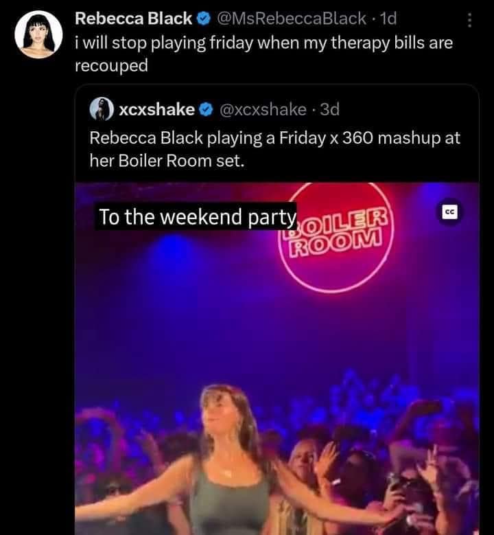 ¡ will stop playing friday when my therapy bills are recouped