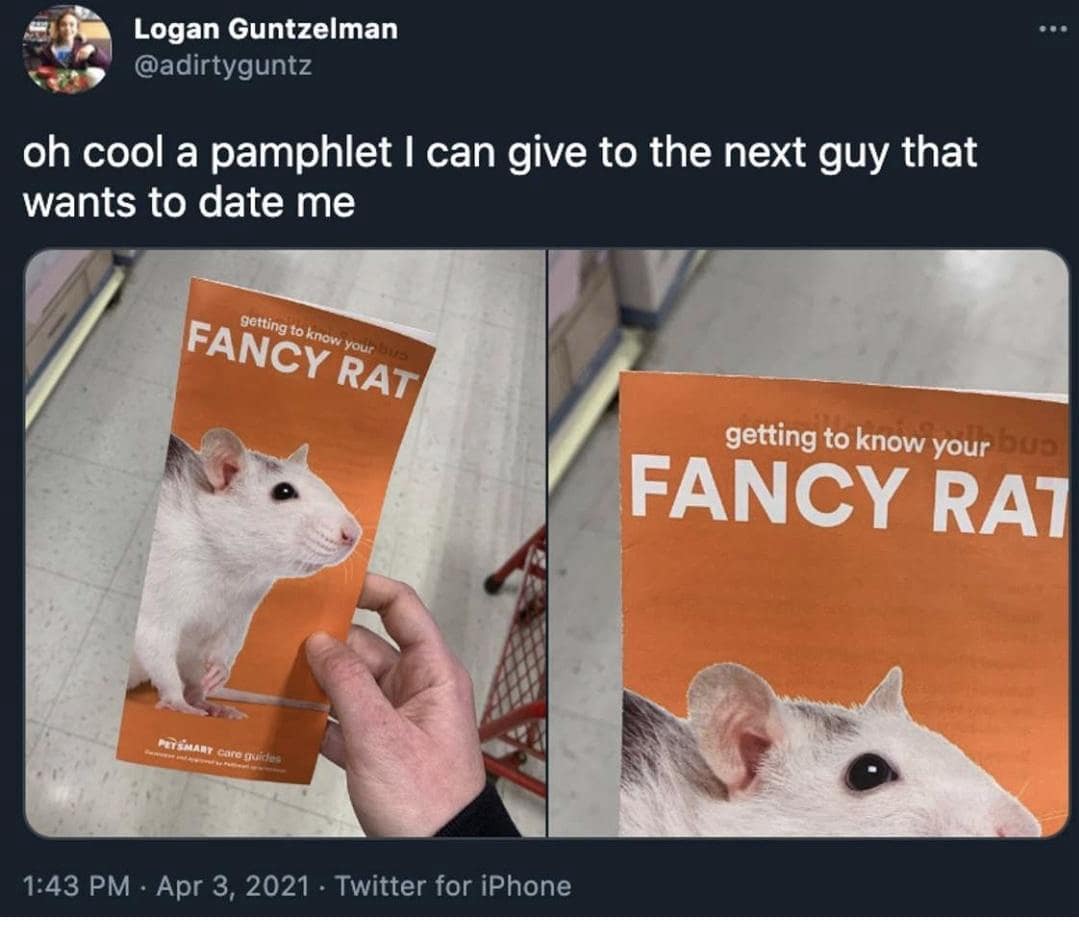 oh cool a pamphlet I can give to the next guy that wants to date me