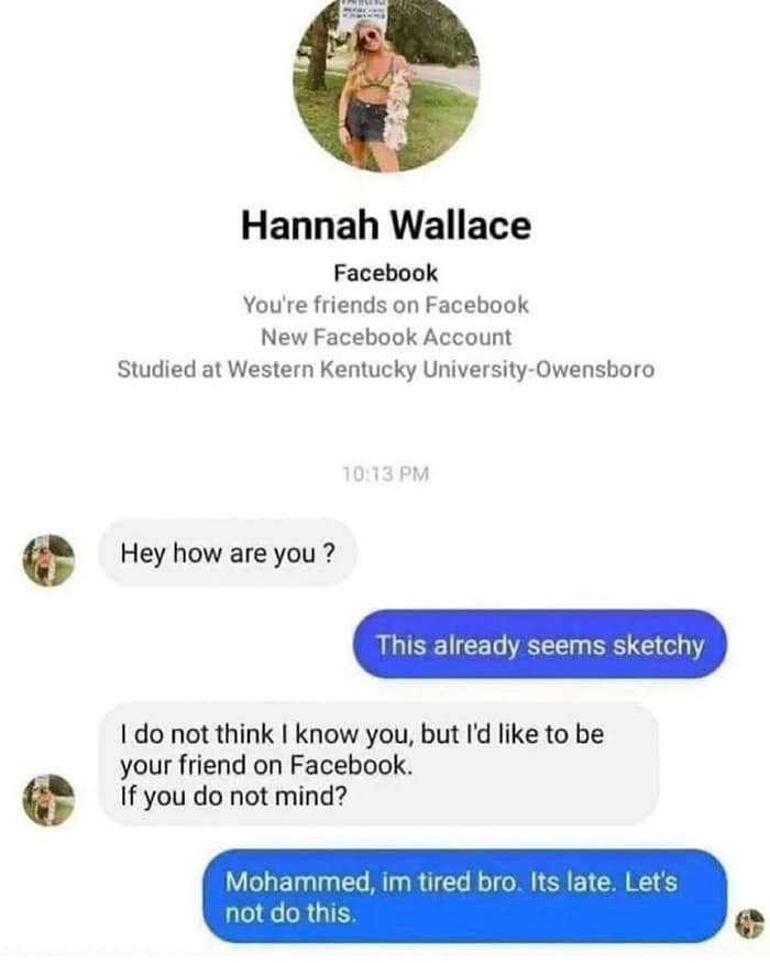 Hey how are you ? This already seems sketchy
