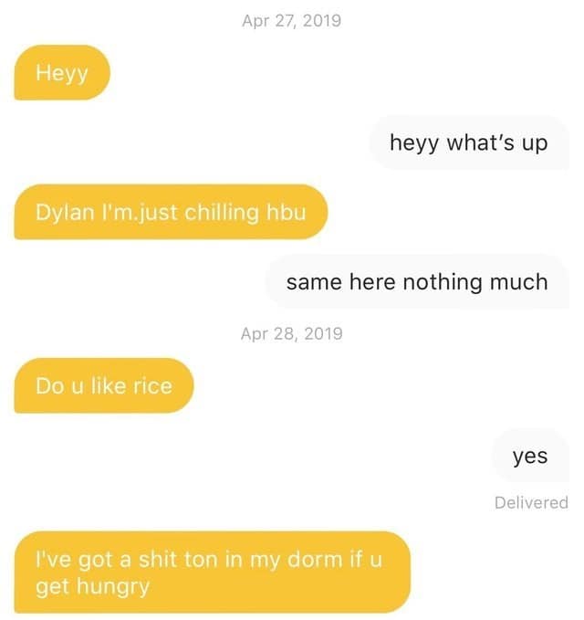 funny tinder bios, dating app conversations, Tinder fails, funny Tinder profiles