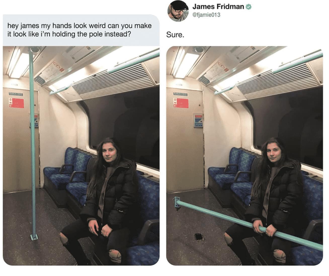 James Fridman, funny photo edits, Photoshop fails, internet humor, Photoshop jokes, hilarious photo edits, creative photo manipulations