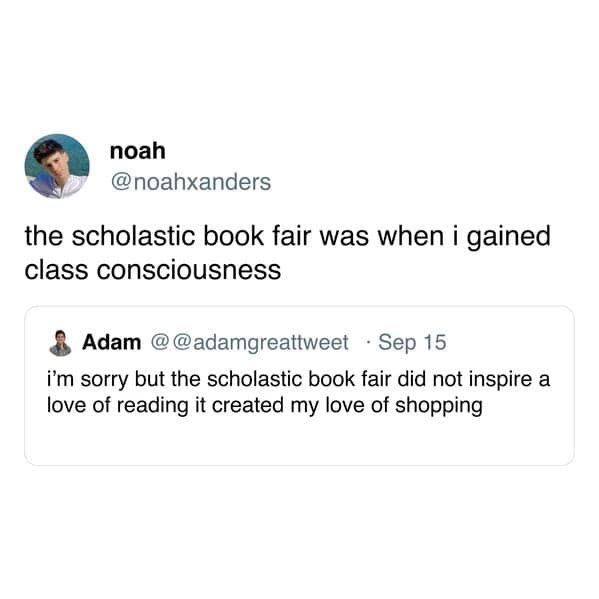 nostalgia memes, nostalgia tweets, 90s memes, childhood memes, early 2000s memes, retro humor, childhood TV memes, 90s kid memes, throwback memes, millennial nostalgia, old school memes, book fair memes