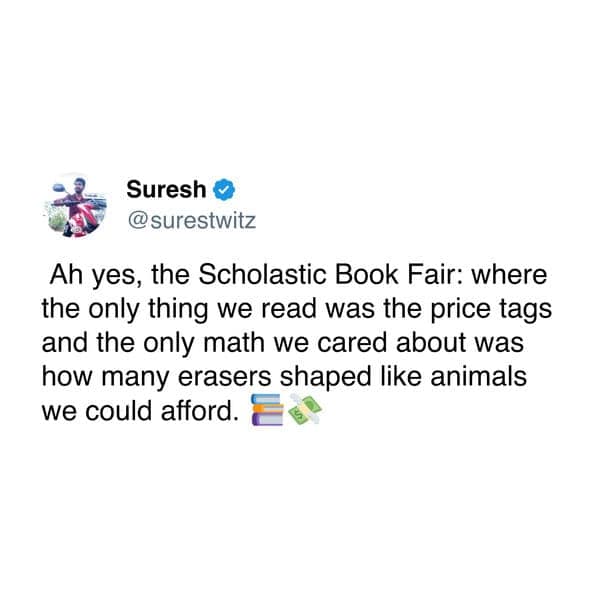 nostalgia memes, nostalgia tweets, 90s memes, childhood memes, early 2000s memes, retro humor, childhood TV memes, 90s kid memes, throwback memes, millennial nostalgia, old school memes, book fair memes