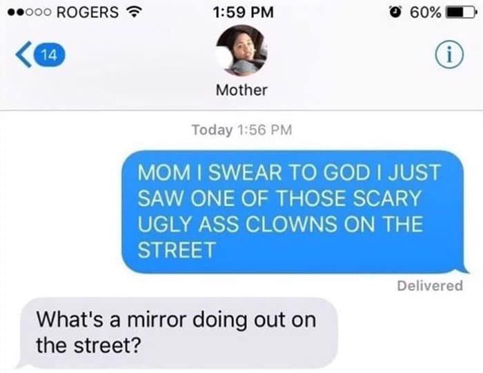 What's a mirror doing out on the street?