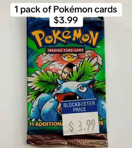 1 pack of Pokémon cards $3.99