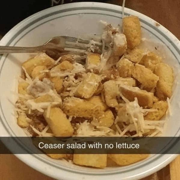Ceaser salad with no lettuce
