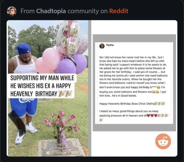 SUPPORTING MY MAN WHILE HE WISHES HIS EX A HAPPY HEAVENLY BIRTHDAY