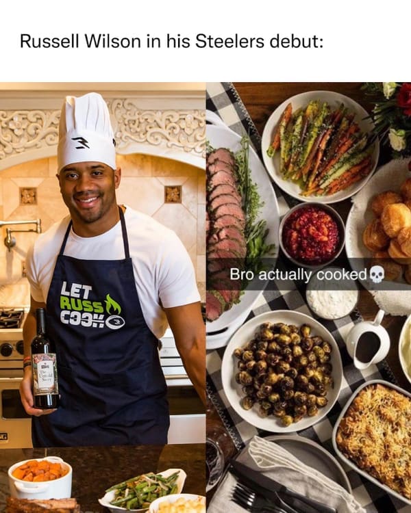 Russell Wilson in his Steelers debut: