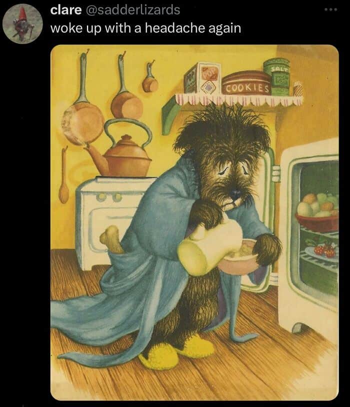 woke up with a headache again