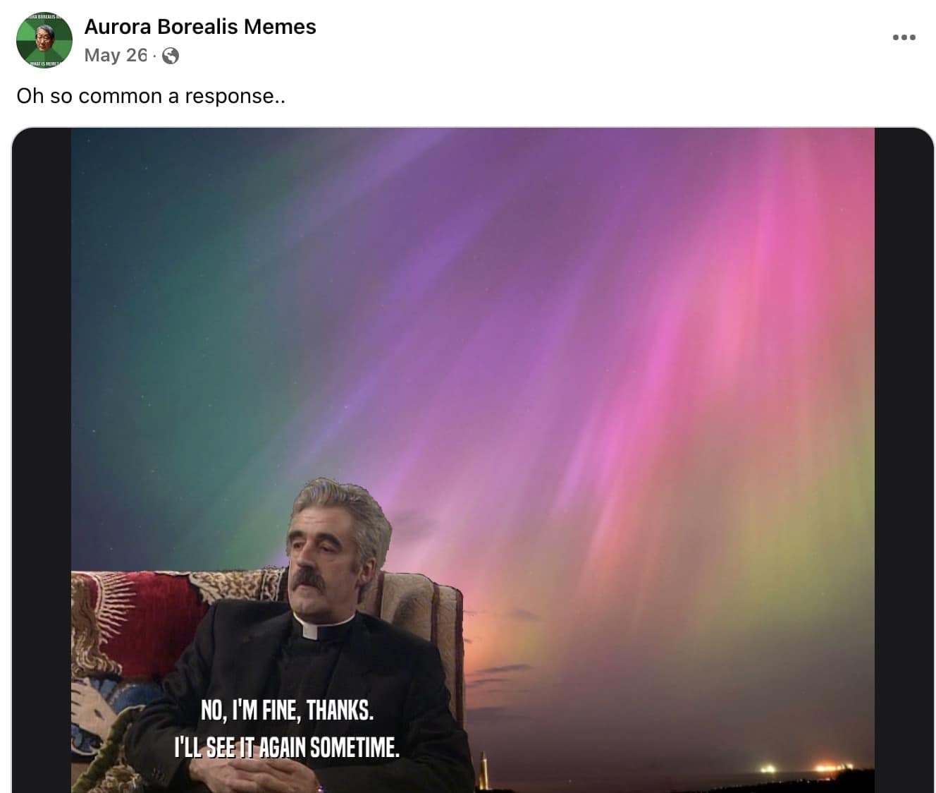 aurora borealis memes, northern lights memes, sky-watching memes, nature memes, stargazing memes, natural phenomenon memes, night sky memes, sky humor, celestial memes, Northern Lights humor