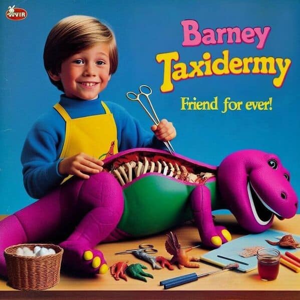 Barney Jaxidermy Friend for ever!