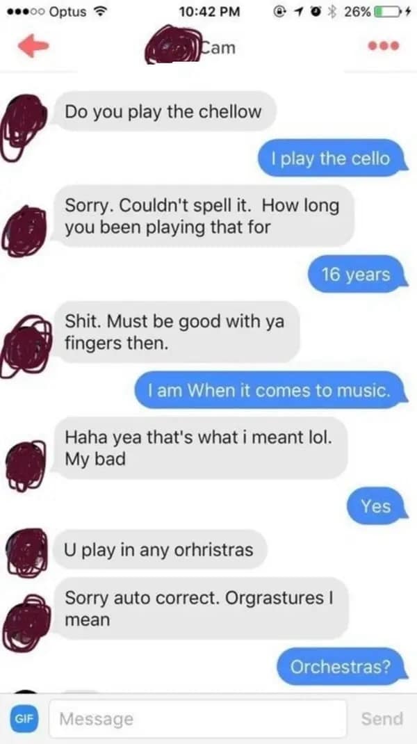 Do you play the chellow I play the cello