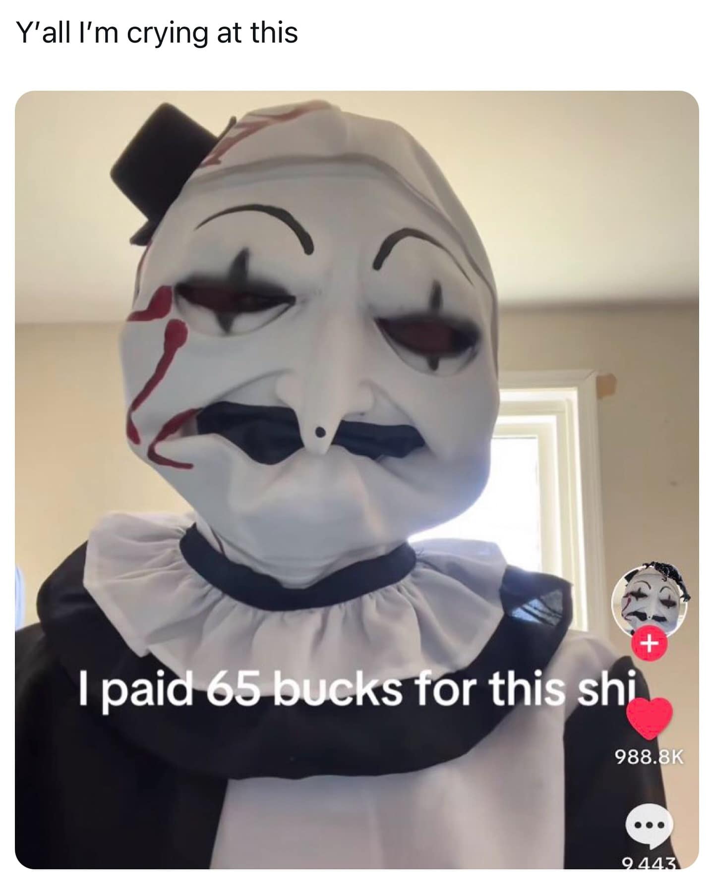 Y'all l'm crying at this I paid 65 bucks for this shi +