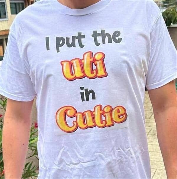 I put the uti in Cute