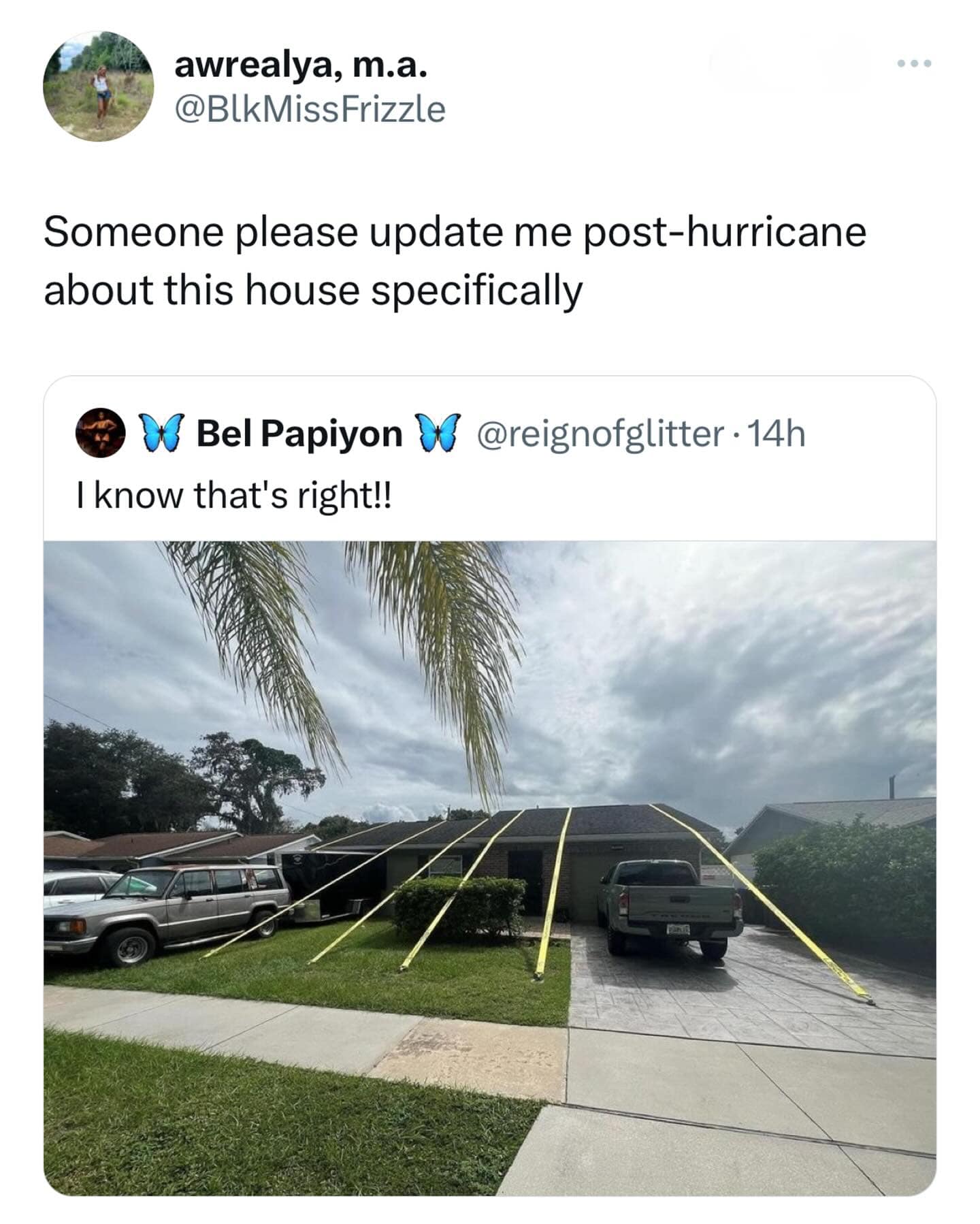 Someone please update me post-hurricane about this house specifically