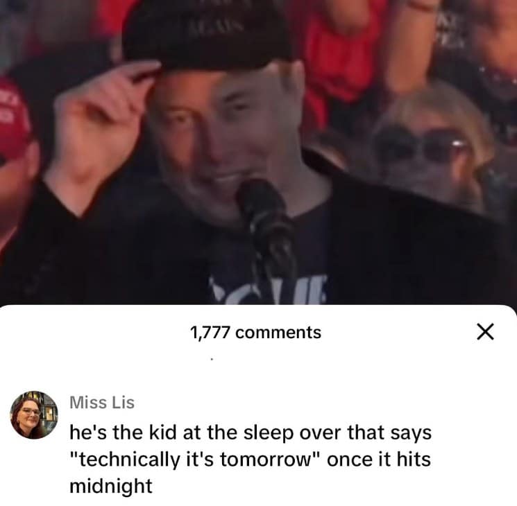 he's the kid at the sleep over that says "technically it's tomorrow" once it hits midnight