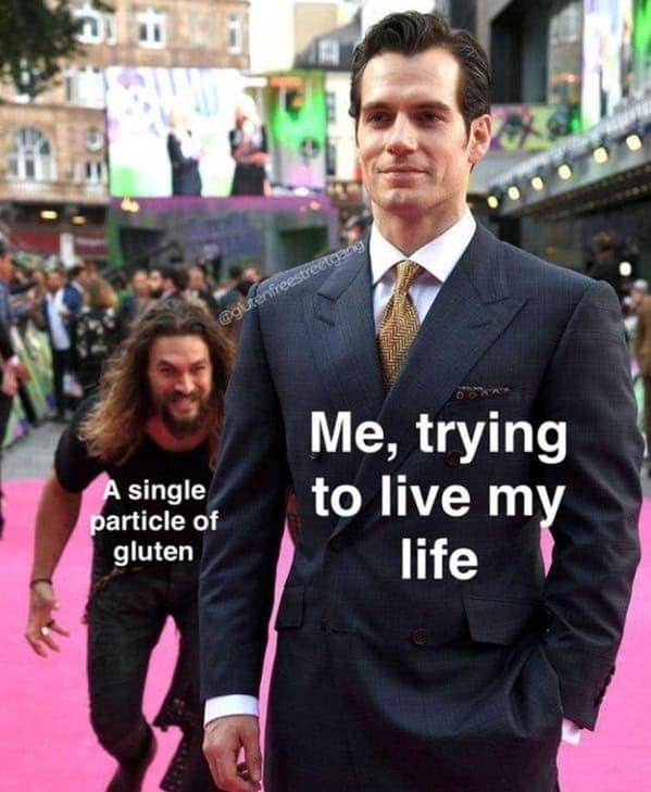gluten free memes, gluten allergy memes, funny gluten-free jokes, gluten-free humor, food allergy memes, gluten intolerance memes, diet struggle memes, dietary restriction jokes, gluten-free struggles, healthy eating humor