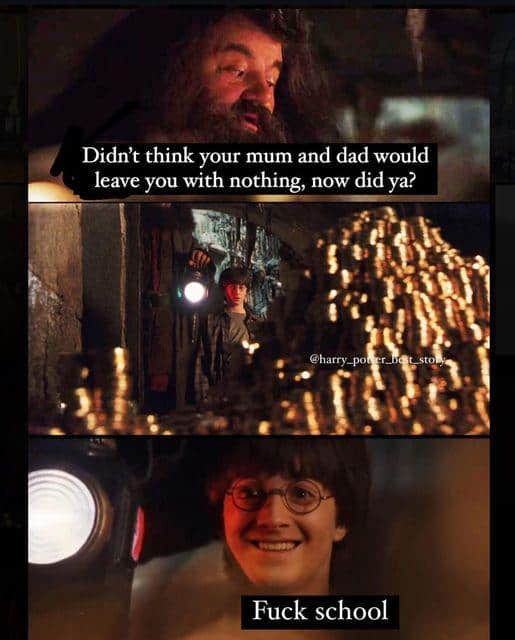 Didn't think your mum and dad would leave you with nothing, now did ya?