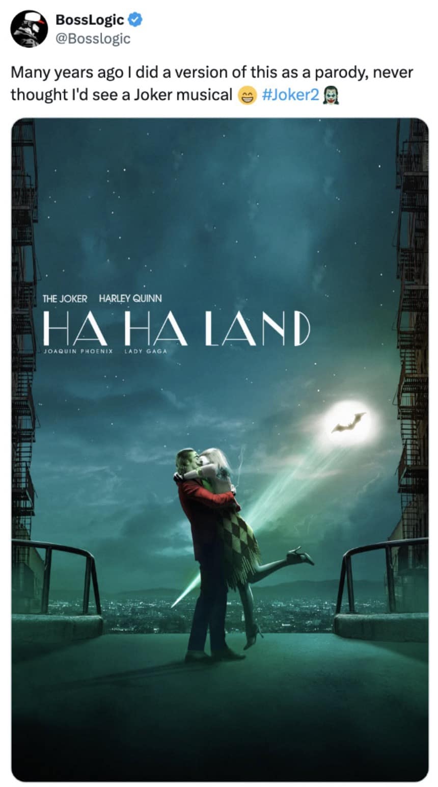 Joker 2 memes, joker 2 reactions, Joker memes, Joker sequel memes, movie roast memes, musical memes, bad movie memes, film satire, movie sequel humor, film criticism memes