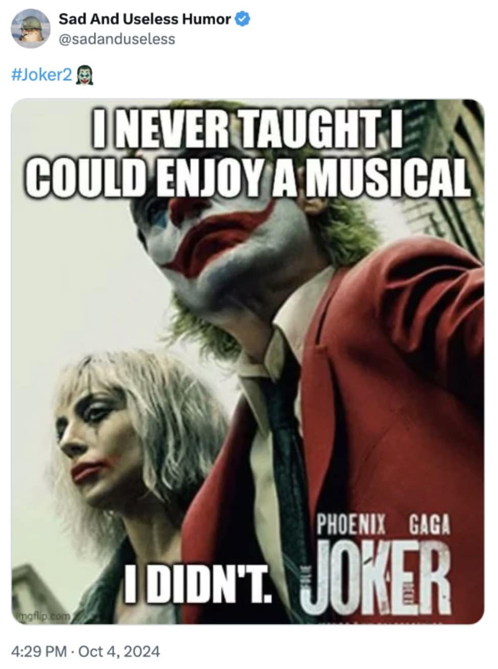 Joker 2 memes, joker 2 reactions, Joker memes, Joker sequel memes, movie roast memes, musical memes, bad movie memes, film satire, movie sequel humor, film criticism memes