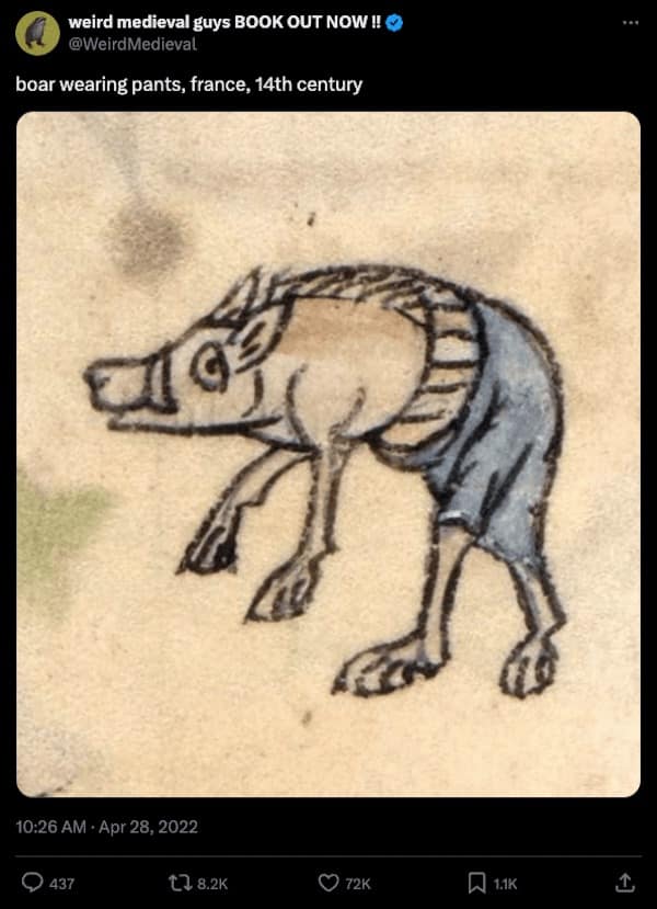 medieval animals, medieval art fails, medieval illustrations, strange historical depictions, historical art humor