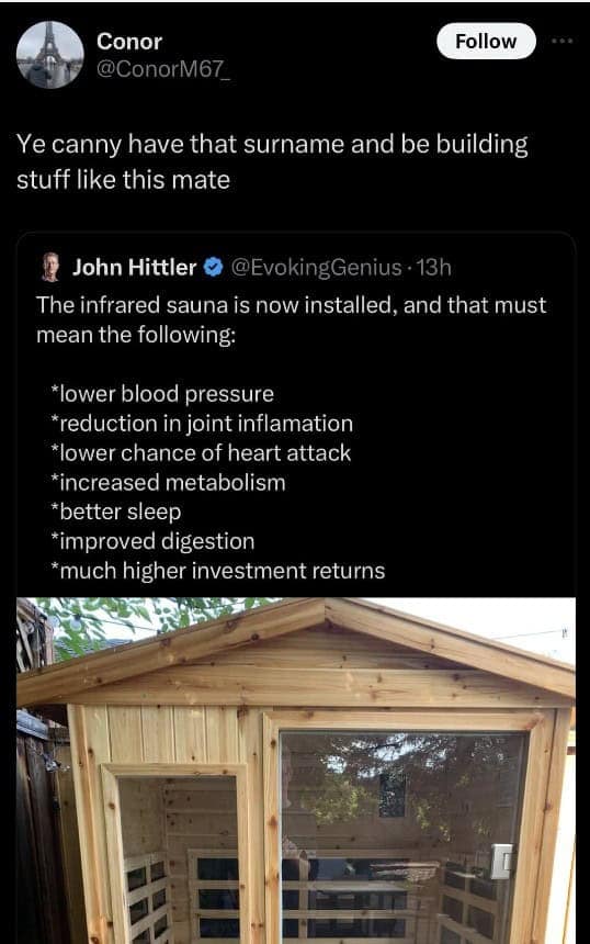 Ye canny have that surname and be building stuff like this mate