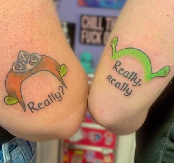 shrek tattoos, funny tattoos, hilarious tattoos, Shrek memes, ogre tattoos, meme tattoos