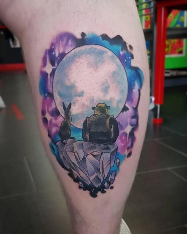 shrek tattoos, funny tattoos, hilarious tattoos, Shrek memes, ogre tattoos, meme tattoos