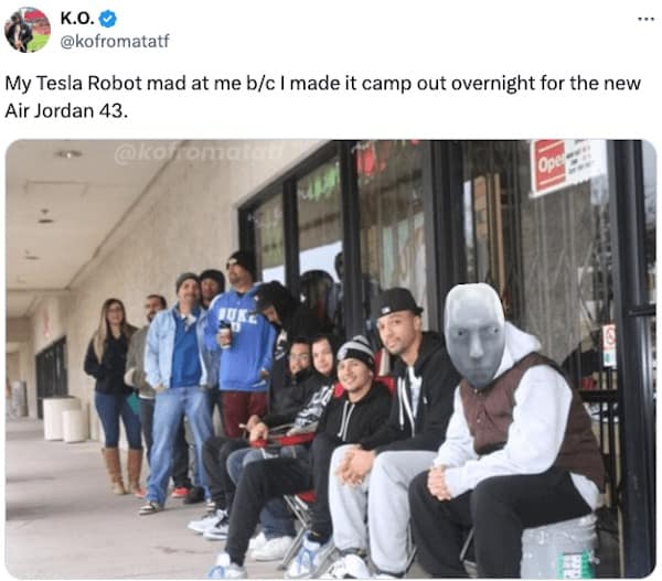 tesla AI robot memes, robot memes, Tesla memes, AI humor, technology memes, AI jokes, robot humor, tech jokes, AI memes, funny robot memes