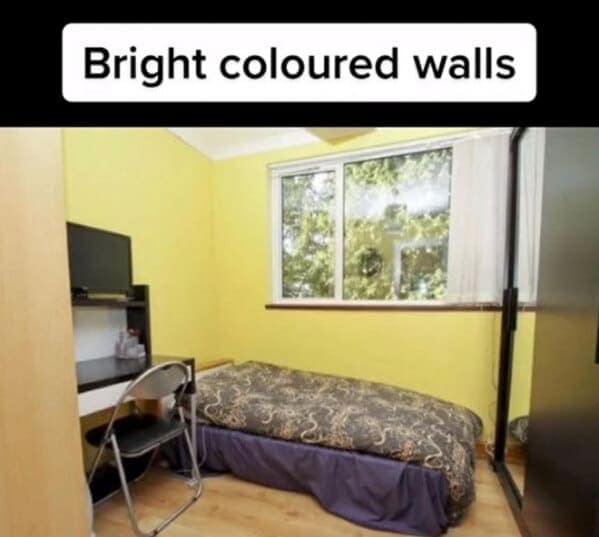 Bright coloured walls