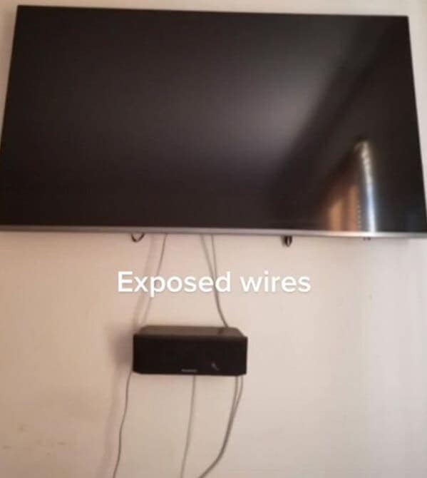 Exposed wires