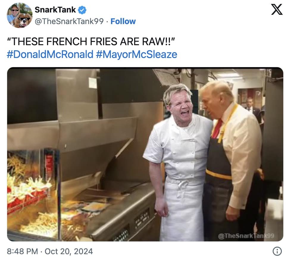 Trump working at mcdonald's memes, Trump mcdonald's memes, Trump fast food memes, Trump McDonald's jokes, Trump drive-thru memes, Trump burger memes, Trump McDonald's parody, Trump fast food stunt memes