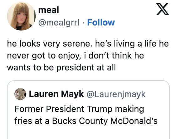 Trump working at mcdonald's memes, Trump mcdonald's memes, Trump fast food memes, Trump McDonald's jokes, Trump drive-thru memes, Trump burger memes, Trump McDonald's parody, Trump fast food stunt memes