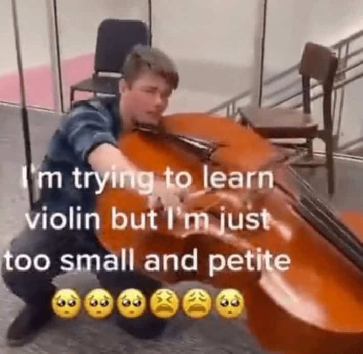 I'm trying to learn violin but I'm just too small and petite