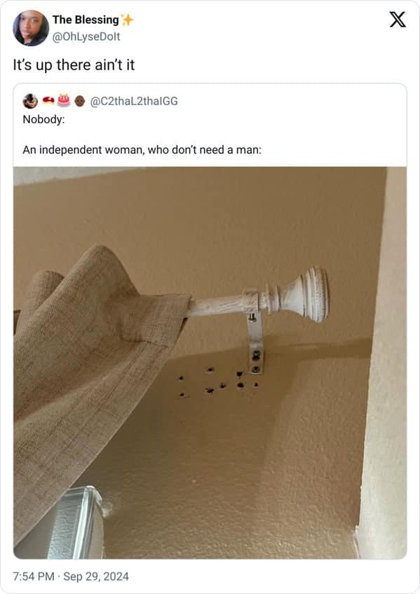 Nobody: An independent woman, who don't need a man: