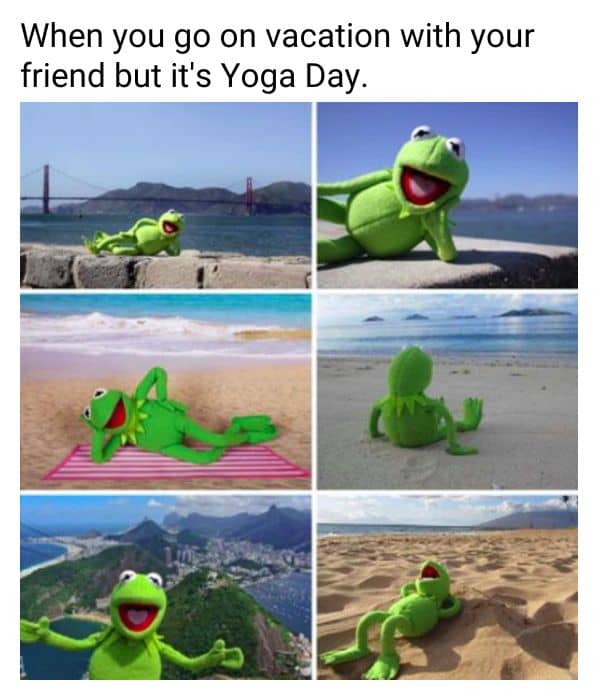 yoga memes, funny yoga, yoga humor, yoga jokes, yoga class fails, meditation humor, fitness jokes