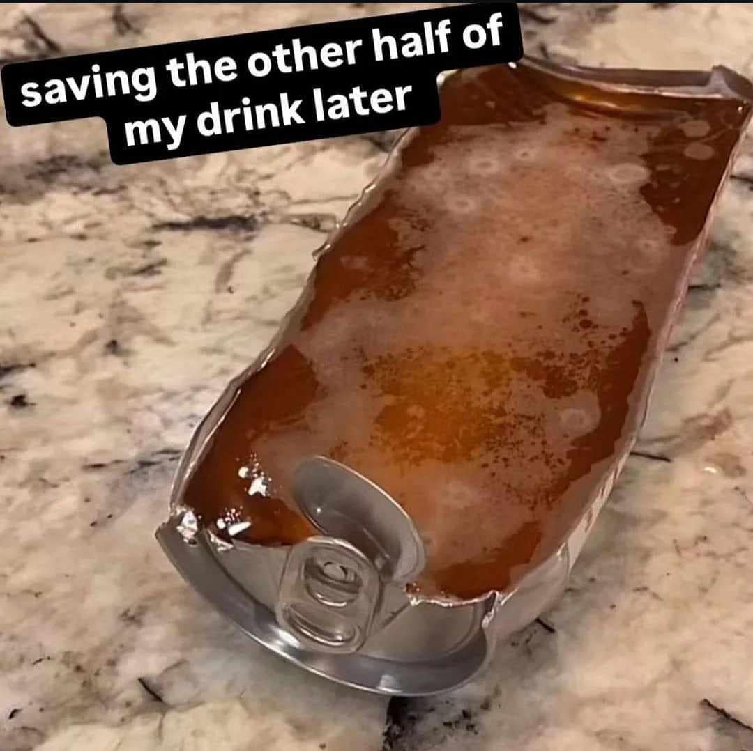 saving the other half of my drink later