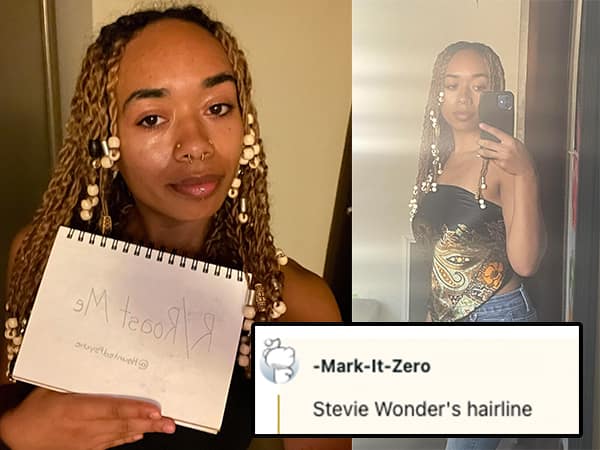 Stevie Wonder's hairline