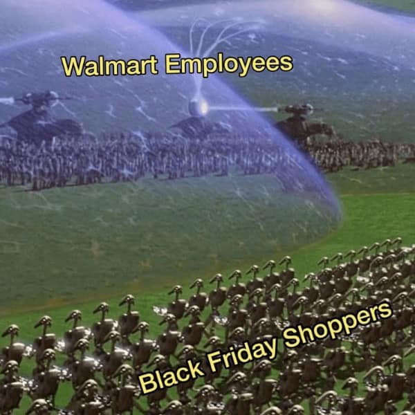 Black Friday meme, Shopping fails: retail fails, purchase fails, consumer fails