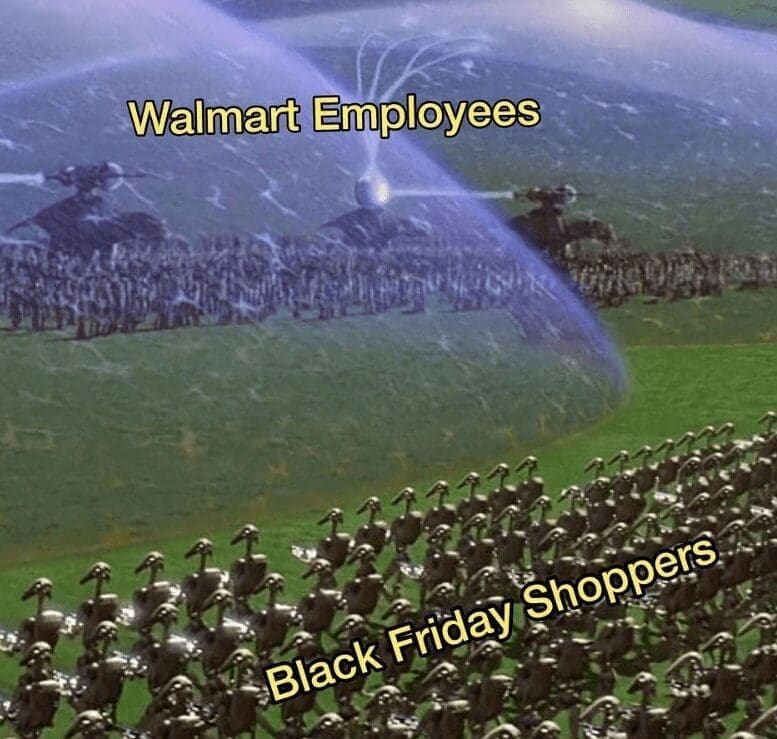 Walmart Employees Black Friday Shoppers