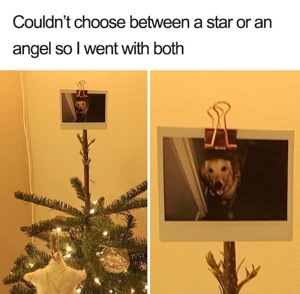 Couldn't choose between a star or an angel so I went with both