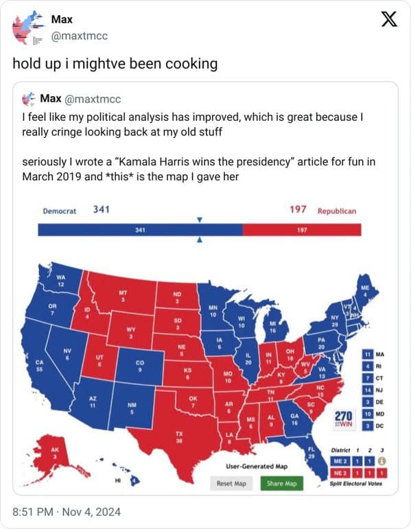 electoral college map memes, funny electoral college maps, electoral college memes, election map memes, election memes, political memes, presidential election humor; voting memes, election humor, electoral votes jokes