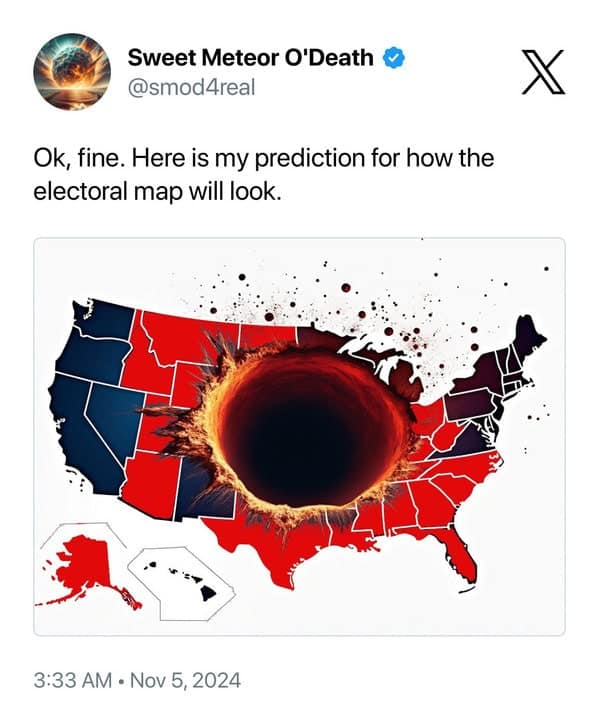 electoral college map memes, funny electoral college maps, electoral college memes, election map memes, election memes, political memes, presidential election humor; voting memes, election humor, electoral votes jokes