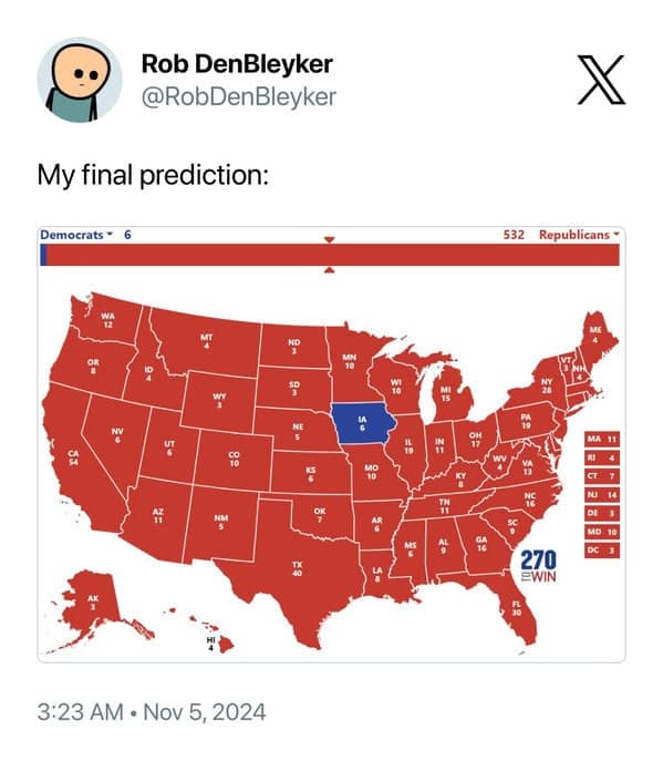electoral college map memes, funny electoral college maps, electoral college memes, election map memes, election memes, political memes, presidential election humor; voting memes, election humor, electoral votes jokes